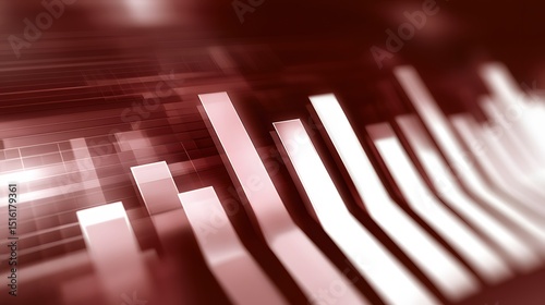 Abstract Financial Growth Chart Data Visualization