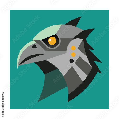 Mech Augmented Hawk Head