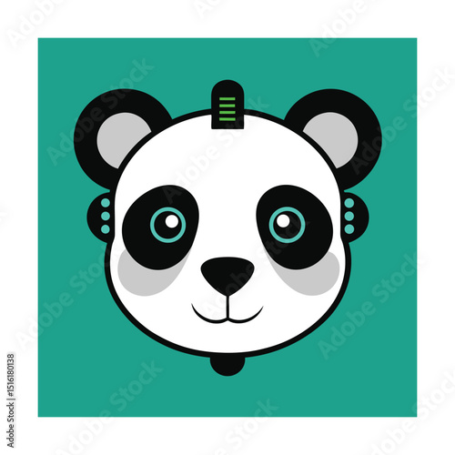 Panda Head with Bionic Implants