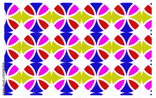 seamless pattern with colorful hearts