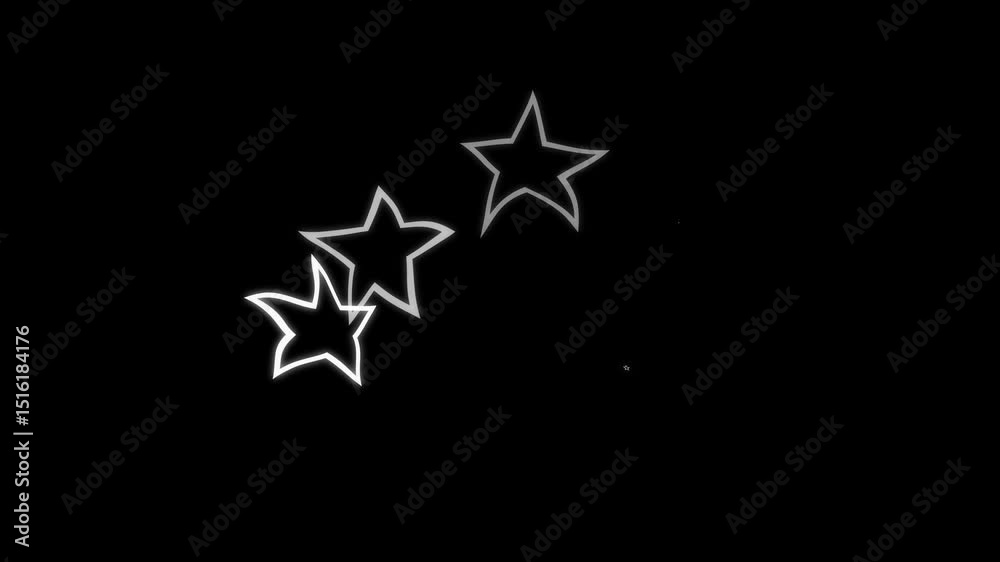 twinkling star visuals for intros or transitions in After Effects with shape layers flickering keyframes and turbulent displace glowing shine animations easily