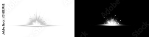  PNG of light, white flash, star sparkle, glowing beam perfect for dreamy effects, magical edits, or bright overlays in your creative projects.
