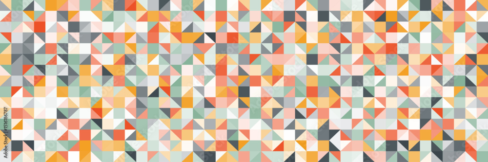 custom made wallpaper toronto digitalColorful triangle geometric pattern background. Vector design image.