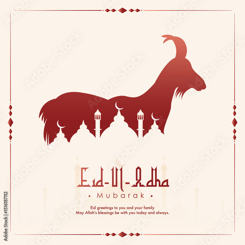 Eid Al Adha Mubarak Illustration Design