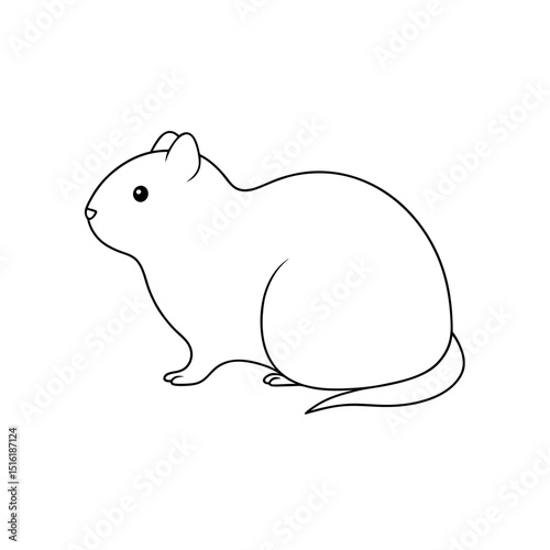 The Korean Red Backed Vole A Small Rodent From Korea On A White Surface