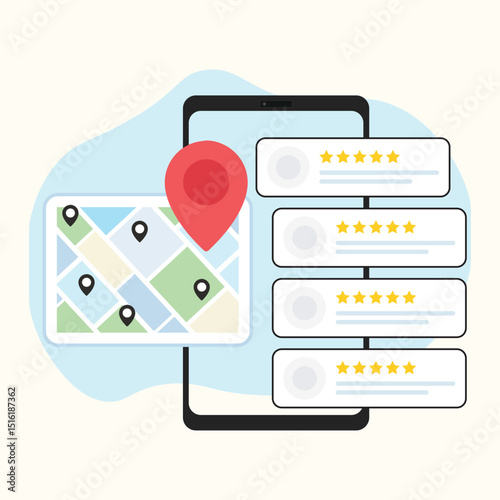 Local SEO for small businesses. Local seo marketing based on customer ratings and reviews.