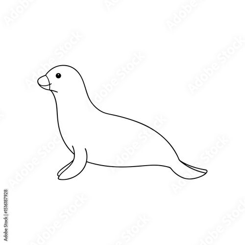 The Leopard Seal A Fierce Antarctic Predator On An Isolated White Surface