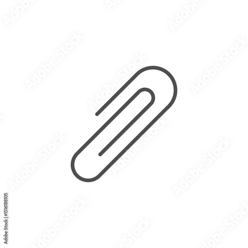 Paperclip Icon Vector Design.