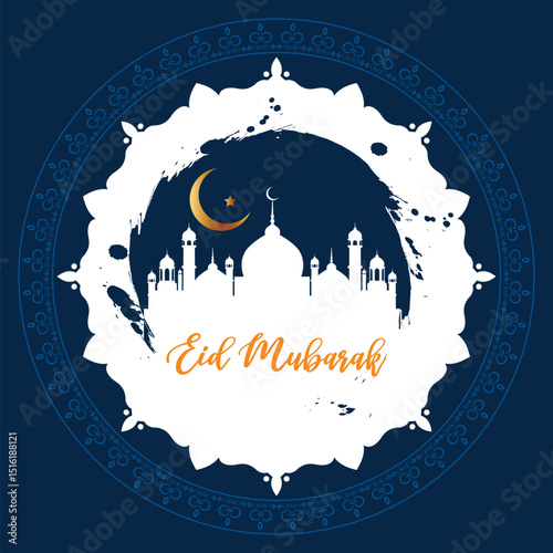 Eid Mubarak festival decorative design