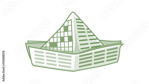green house isolated on white
