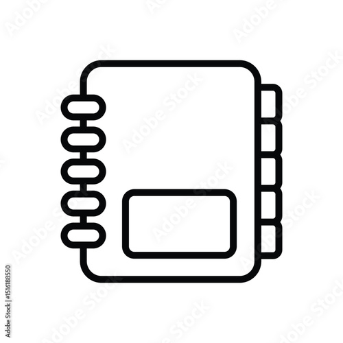 planner icon vector design template simple and clean