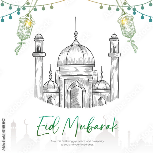 Eid Mubarak Islamic Festival Design