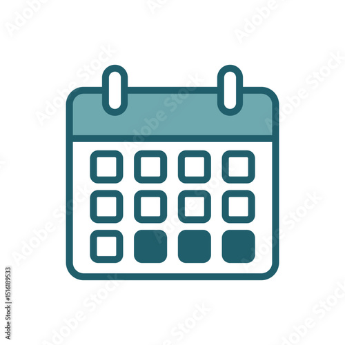 planner icon vector design template simple and clean