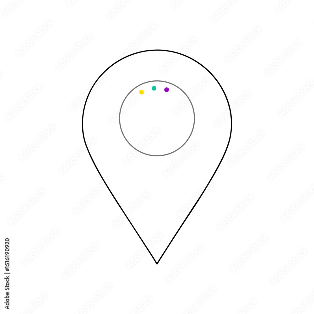 Fototapeta premium A Set Of Colored Markers For Drawing And Art On An Isolated White Floor