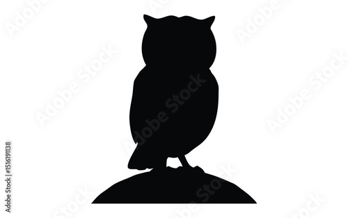 Owl vector silhouette