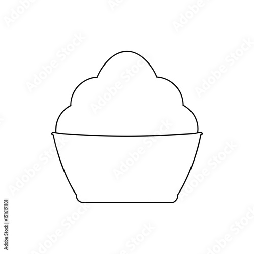 A Bowl Of Mashed Potatoes A Classic Comfort Food On A White Plate