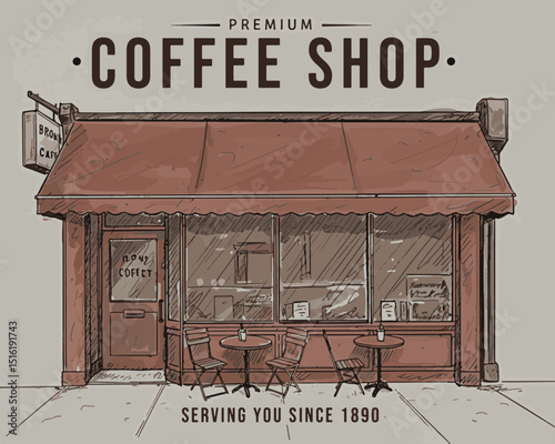 Adobe Illustrator Artwork coffee shop
