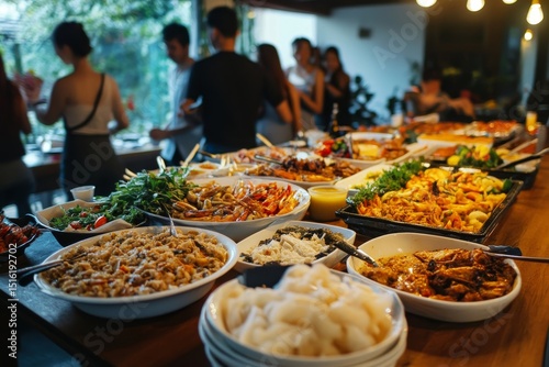 People enjoying a party photos