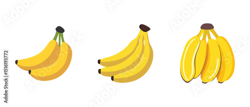 Vibrant Banana Clusters A Collection of Ripe Yellow Bananas
