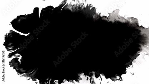 A captivating and dynamic black ink splash background animation that is visually striking