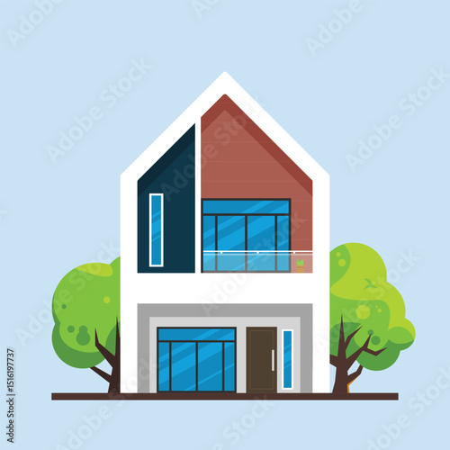 Modern Minimalist Two Storey House Design