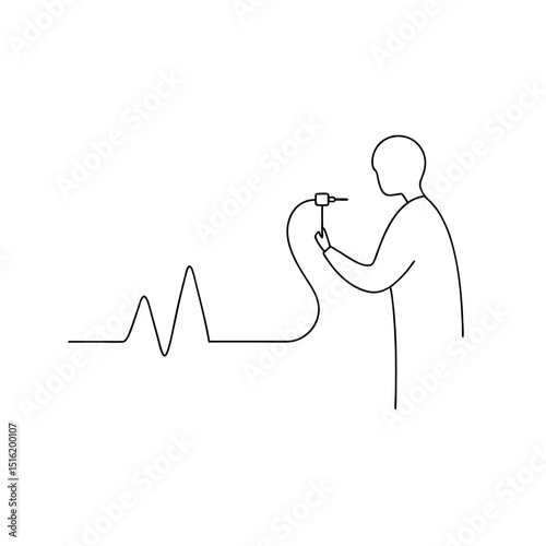 An Oscilloscope Probe An Electrical Tool For An Engineer On A White Surface