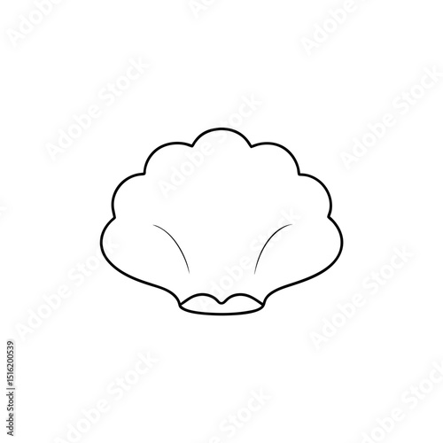 A Fresh Oyster A Bivalve Mollusk Served As Seafood On A White Background