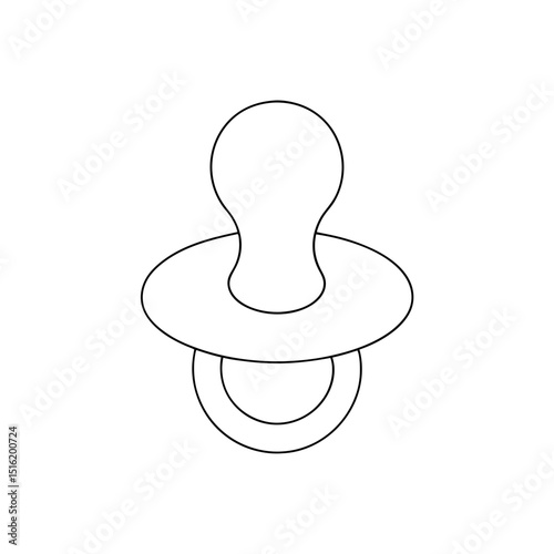 A Pink Pacifier A Soothing Item For A Baby On An Isolated White Surface