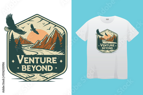 Camping T-Shirt Design – Outdoor Adventure, Nature, and Wilderness Graphic Tee,