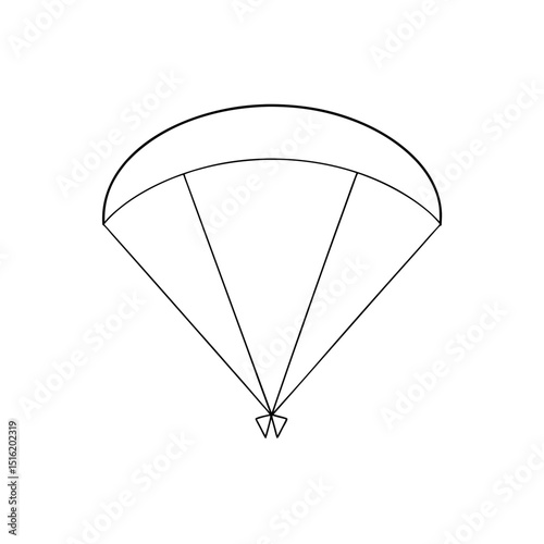 A Paramotor With A Large Fan For Powered Paragliding On A White Background