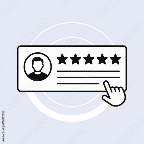 Star Rating UI – Customer Feedback and User Review Interface with Cursor Selection