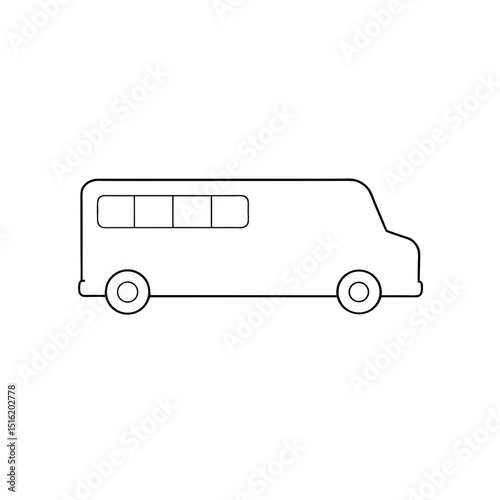 A Fun Party Bus For Celebrations And Events On An Isolated White Background