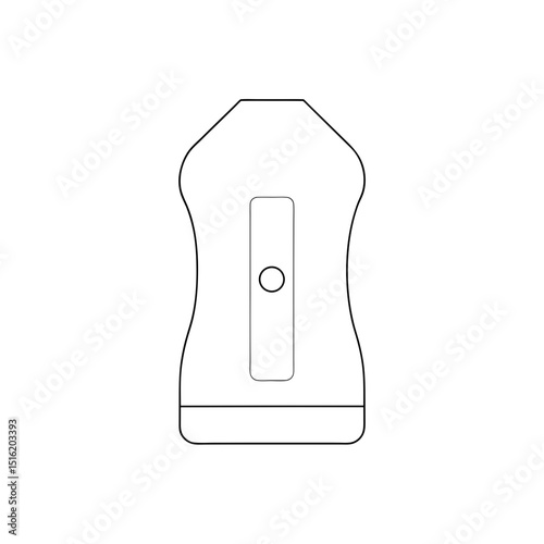 A Simple Handheld Pencil Sharpener A Common School Supply On A White Canvas
