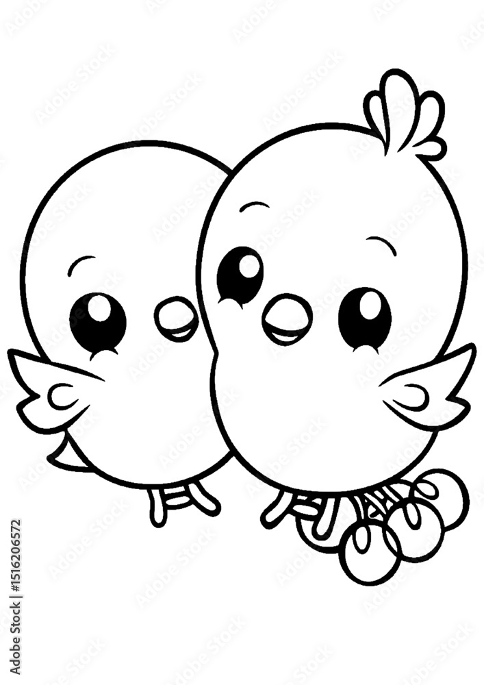 Fototapeta premium coloring book with cartoon character