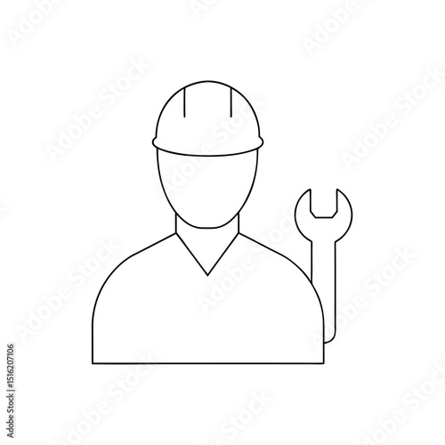 A Pneumatic Torque Wrench For An Engineer On A Simple And White Background