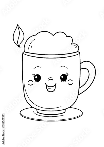 coloring book with cartoon character