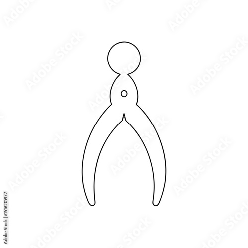 Miniature Precision Pliers A Small Hand Tool For An Engineer On White