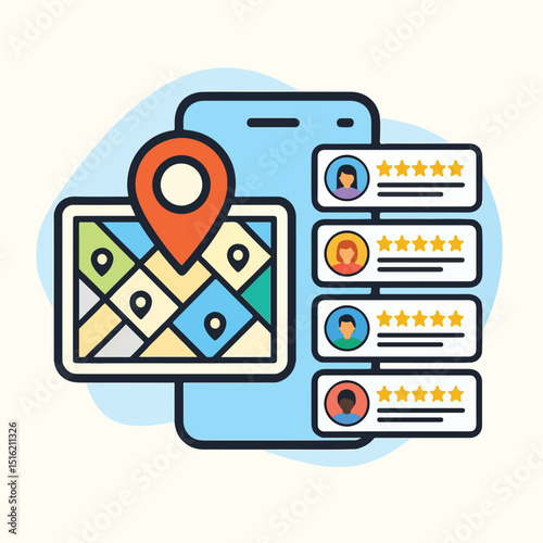 Local SEO for small businesses. Local seo marketing based on customer ratings and reviews.