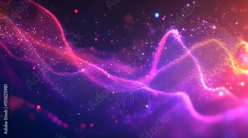 Abstract digital wave design with vibrant colors.