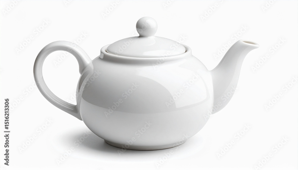 Minimalist White Ceramic Teapot Minimalist White Ceramic Teapot