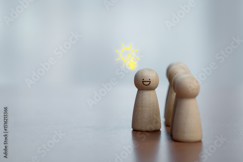 Two wooden figures with heart symbol. Concept of love, connection, relationship, empathy, care, and emotional bonding.