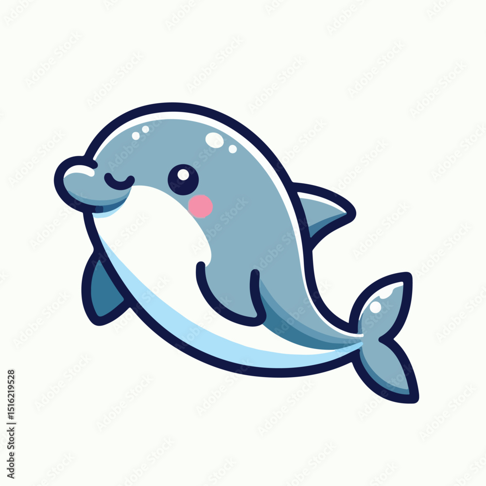 cute dolphin vector image cute dolphin vector image