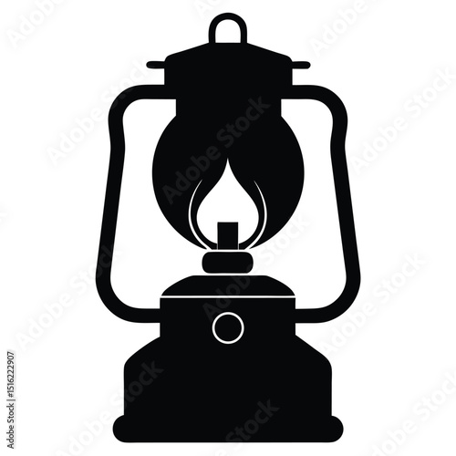 antique oil lamp