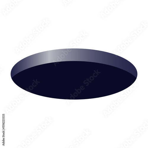 Manhole. Golf hole illustration. Vector