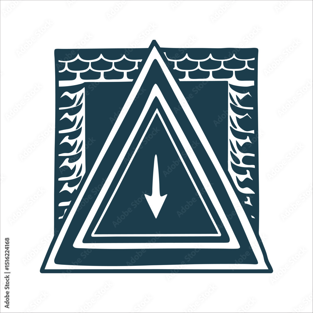 Hels Gate: Downward Triangle Symbol