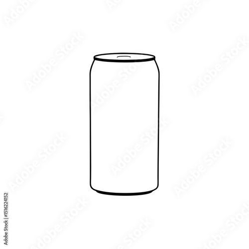 Refreshing Soda Can Vector Image for Beverage