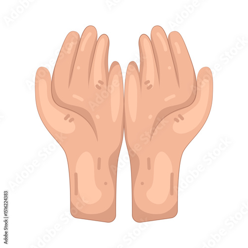 Illustration of open hand 