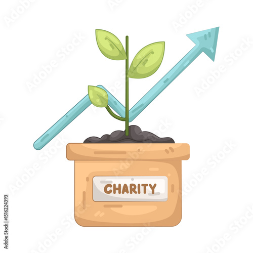 Illustration of growth charity 