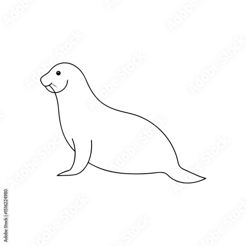 Large Southern Elephant Seal Vector Image