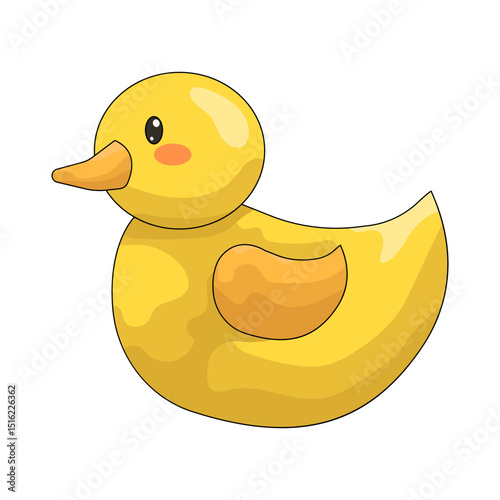 Illustration of rubber  duck